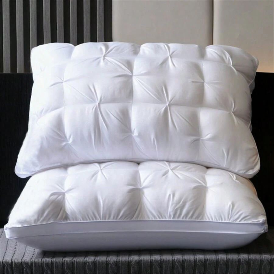 1 件套酒店通用超柔软白色舒适扭花枕芯 - 白色50cm 75cm - 查看 1