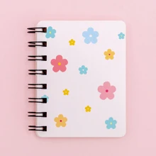 1 pieza/4 piezas Cuaderno adorable, memo espiral, diario de aprendizaje Kawaii y páginas en blanco para notas, cuadernos con patrones de flor, amor y oso, regalos para niños, útiles escolares para maestros, regalos o premios para fiestas de niños, regalos de Navidad y Año Nuevo, pequeños y fáciles de guardar y llevar al aire libre, registro rápido (80 hojas, 160 páginas), cuaderno miniatura adorable, pequeños cuadernos de notas, diarios para niños