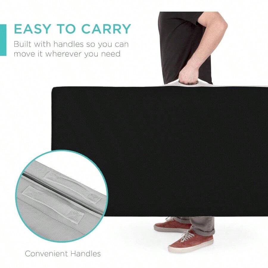 4in Portable Twin XLSize Mattress, Folding Mattress Topper For Camping