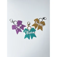 可定制个性化亚克力钥匙扣，可定制专属个性化名称，亚克力卡夹，钥匙扣，适合任何场合，秋冬礼物，亚克力钥匙扣礼物，最适合她/他的礼物 - 彩色 - 查看 2