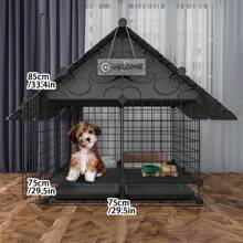 Pomeranian Teddy Small Dog Fence, Indoor Home Pet Anti-Escape Iron Wire Fence, Corgi Blue Iron Dog Cage