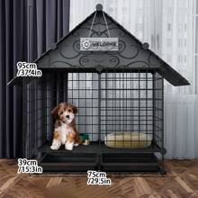 Pomeranian Teddy Small Dog Fence, Indoor Home Pet Anti-Escape Iron Wire Fence, Corgi Blue Iron Dog Cage