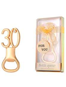 4 件套生日周年纪念开瓶器套装，适合婚礼、生日、退休场合 - 彩色 - 查看 20