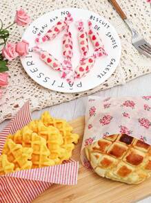 50pcs Baking Parchment Paper, Sandwich Wrapping Paper, Grease-Proof Paper Plates, Suitable For Cakes, Fried Chicken, French Fries - 50pcs - View 3