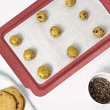2 Packing, Baking Baking Pan, Cookie Pan, Cake Pan, Non-Stick Pan, Wide Rimmed, Heavy Steel Material, Dishwasher Safe, Easy To Clean Kitchen Oven Baking Pan, Red Sprinkles - 紅點 - 查看 3