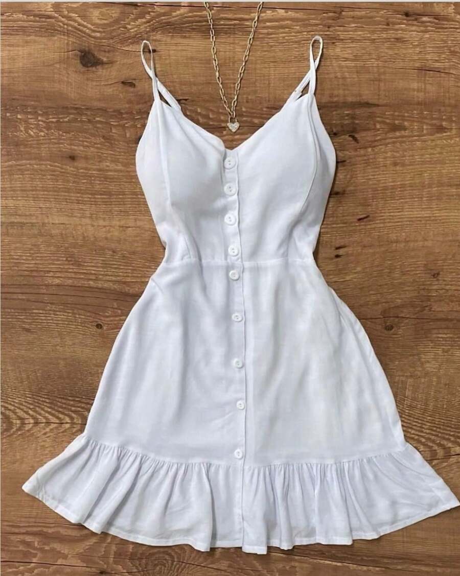 Ayla Silk Dress - White - View 1