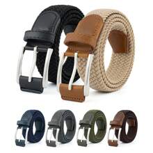 1 buc Curea de golf unisex casual din nailon, curea elastică țesută pentru bărbați și femei, potrivită pentru patru anotimpuri, confortabilă și respirabilă, accesoriu cu cataramă metalică, casual, afaceri, cadou pentru iubit, soț, tată, tată, bărbați, purtare zilnică, modă, adolescenți, activități în aer liber, vacanță, atletic, călătorii, stradă, boho, vintage toamnă, Halloween
