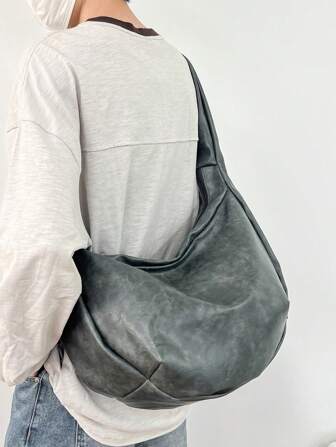 Vintage Ins Casual Crossbody Bag, Large Capacity Non-Adjustable Strap Tote Shoulder Satchel Messenger Bag, Men Fashion Personalized Sling Bag For Commute, Travel, School, University Gifts For Men Valentine's Day Vintage Travel Essentials Holiday Essentials Bag For Men Camping Sling Bag For Men Stickers Bags Summer Back To School Valentines Gifts Valentine Gifts For Men Vintage Shoulder Bag Summer Bag Springbreak Vacation Gift Bag Pack Cross Body Bag Vintage Bags School Supplies