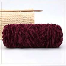1 Stück handgemachtes Chenillegarn, 100g, geeignet für Do-It-Yourself Schal, Mütze, Jacke, Pullover, Tasche, Puppe