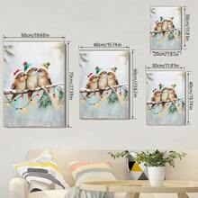 Christmas Wall Art, Christmas Bird Winter Art Print, Holiday Poster, Stylish Christmas Decor, Winter Poster, Christmas Print, Winter Themed Print, Seasonal Home Decor, Winter Wall Art, No Frame - Multicolor - View 6