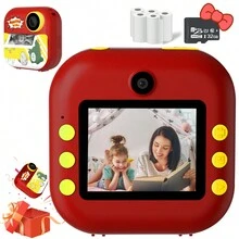 Máy ảnh trẻ em in ảnh ngay, đồ chơi máy ảnh kỹ thuật số trẻ em kèm video HD dành cho bé gái bé trai từ 3-12 tuổi, quà tặng lễ hội sinh nhật Giáng sinh cho trẻ từ 3 4 5 6 7 8 9 tuổi - nhiều màu - Xem 15