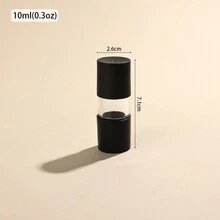 1/10 chiếc 10ml Chai dầu ép đen rỗng PETG có thể nạp lại Chai nhỏ giọt đựng tinh dầu du lịch, liệu pháp hương thơm, nước hoa, mỹ phẩm - màu đen - Xem 6