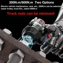 SUBY 1 Set Of SUBY 600N.M Cordless Impact Wrench, Brushless Motor, With 25 Luxury Accessories, 2*2600mAh Battery, Suitable For Auto Repair, Engineering Installation