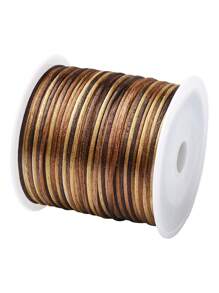 1 rola de 50 de metri 0,1 cm cordon de nailon cu gradient multicolor, potrivit pentru bricolaj, țesut brățări, colier, bijuterii și margele