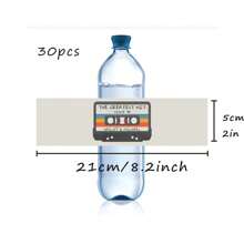 30 Pcs Custom Water Bottle Labels Stickers Self Adhesive Candy Wrap Bridal Shower Decor Personalized Text,Christmas,Wedding Essentials,Festive Calendar ,Bachelorette Party Favors, Personalized Wedding Favors - Multicolor - View 14