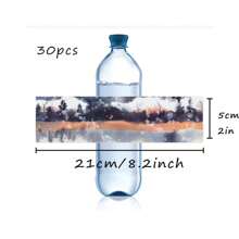 30 Pcs Custom Water Bottle Labels Stickers Self Adhesive Candy Wrap Bridal Shower Decor Personalized Text