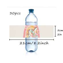 30 Pcs Custom Water Bottle Labels Stickers Self Adhesive Candy Wrap Bridal Shower Decor Personalized Text