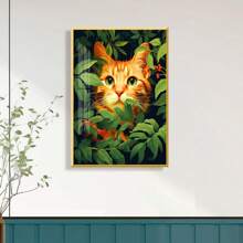 1 套成人印花十字绣套件，全系列幸福树十字绣套装，适合初学者 DIY 11CT 网格 3 股刺绣入门套件 - 彩色 - 查看 9