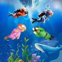 1PC Fish Tanks Aquarium Decoration, Diver Aquarium Decoration, Aquarium Accessories Fish Playmate For Fish Tank Suitable For All Kinds Of Fish Tanks Swimming Pool