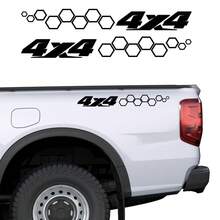 创意汽车 4x4 蜂窝状开口贴纸越野装饰贴花皮卡车车厢侧尾门装饰汽车改装配件 - 40.6x5.1cm/15.98x2.01inch - 查看 8