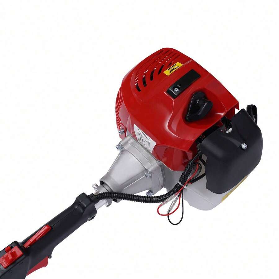 ZhdnBhnos 2.3HP Gas Power 52CC Handheld Sweeper Broom Driveway Turf