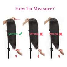 直发蕾丝前部假发 人发 预拔婴儿头发 13x4 直发 高清透明蕾丝前部假发 女士 150 密度无胶假发 自然色