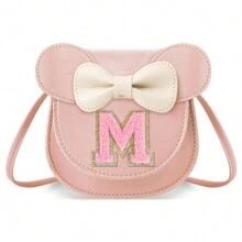 Toddler Girls' Wallet, Cute Bow Wallet/Crossbody Bag/Shoulder Bag, Personalized Glitter Coin Purse, Birthday/Christmas Gift For 1-8 Years Old Girls