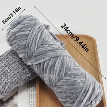 1 Stück handgemachtes Chenillegarn, 100g, geeignet für Do-It-Yourself Schal, Mütze, Jacke, Pullover, Tasche, Puppe