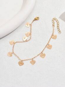 1 Vòng tay tua rua hình ngôi sao và mặt trăng đơn giản và nghệ thuật dành cho bé gái Trang sức hàng ngày Vòng tay có thể điều chỉnh (Vị trí mặt dây chuyền ngẫu nhiên) - Nhiều màu - Xem 4