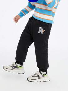 Annil Pantalonii de puf pentru fete tinere în timpul iernii sunt pentru bebeluși, căptușiți termic, călduroși, - căptușiți cu pantaloni lungi îmbinați.