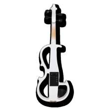 New 4 String Electric Viola 16-Inch Silent Viola Ebony Fingerboard Solid Wood Body Bow Case Portable Electric Viola Parts - White - View 3