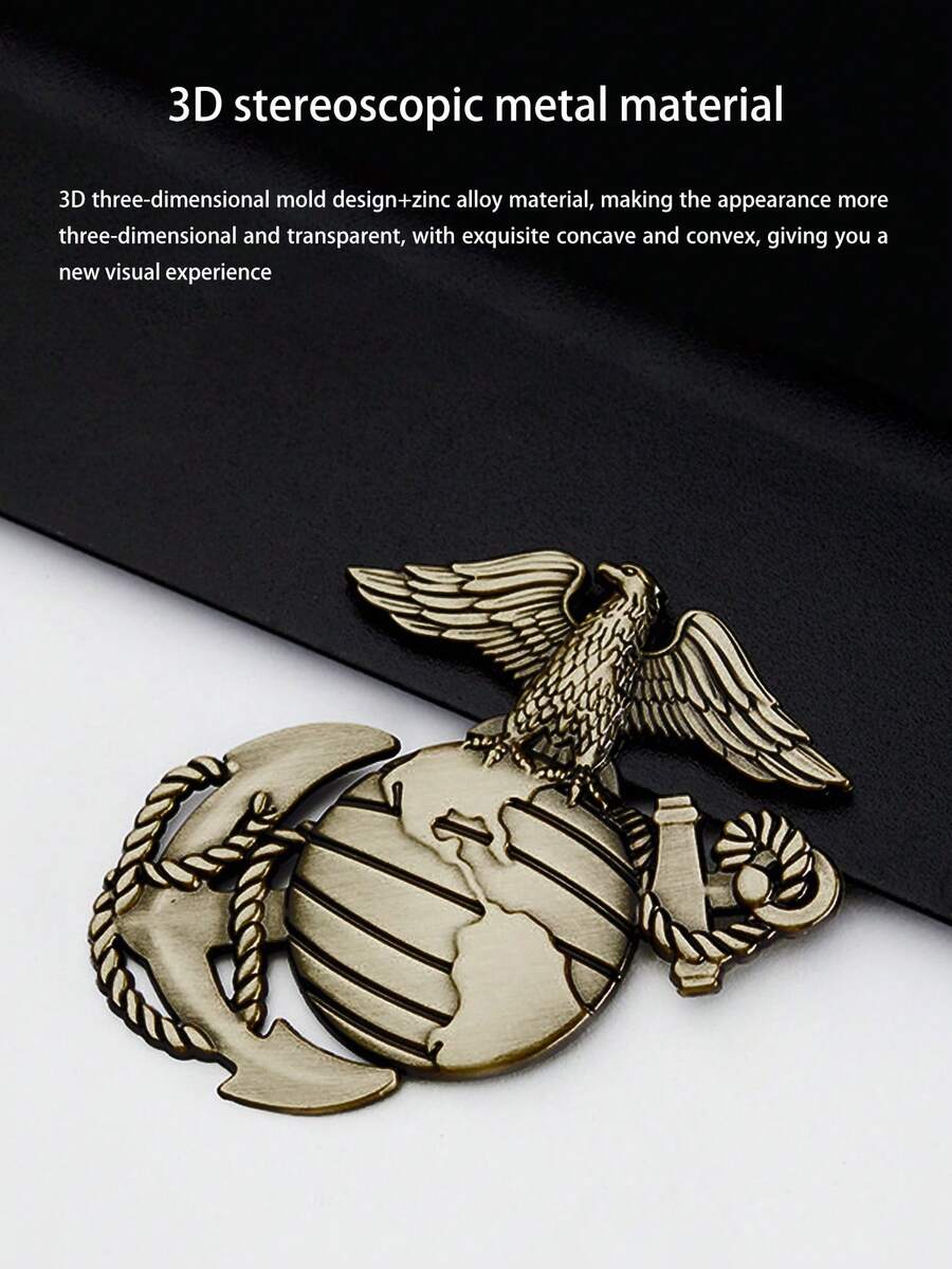 1pc New Gold Silver Black Bronze 3D Metal Eagle Car Emblem Sticker