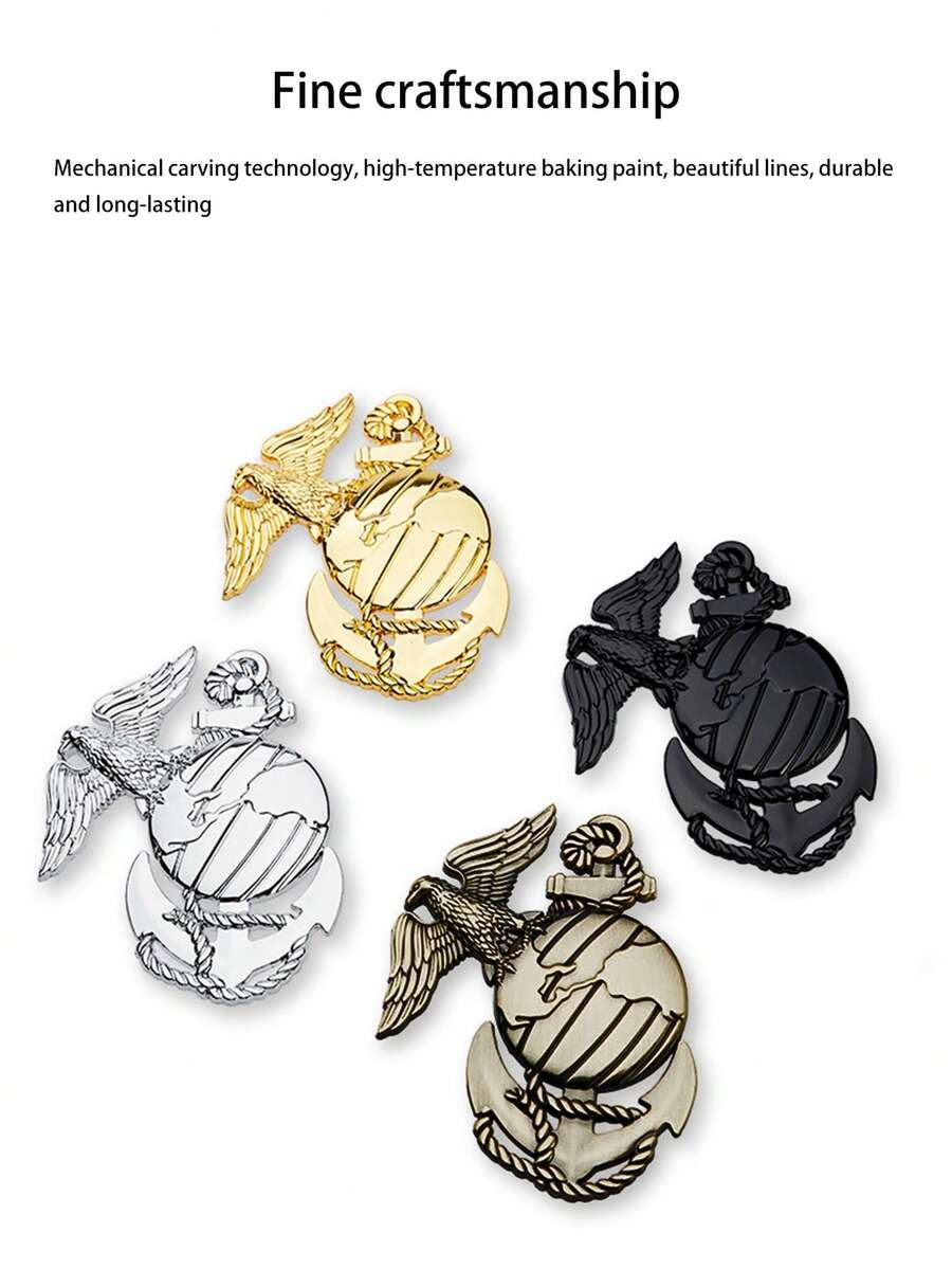 1pc New Gold Silver Black Bronze 3D Metal Eagle Car Emblem Sticker