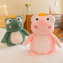 1 件创意趣味毛绒青蛙娃娃，柔软毛绒青蛙填充动物娃娃，舒适伴侣毛绒娃娃，生日礼物 - 彩色 - 查看 3