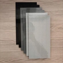 6pcs16*32规格经典底板，兼容各大积木品牌，用于场景房间装饰布置和DIY积木玩具房间装饰，节日礼物（颜色随机），蓝色建筑，彩色积木， - 彩色 - 查看 24