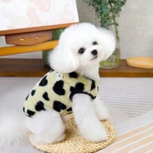 1 Chiếc Áo Vest Thú Cưng In Hình Trái Tim, Áo Nỉ Thú Cưng Không Có Mũ Trùm Đầu, Ấm Áp Thích Hợp Cho Mèo Và Chó Nhỏ Và Vừa Làm Quần Áo Giữ Ấm Cho Thú Cưng Vào Mùa Thu Và Mùa Đông - Lạc đà - Xem 9