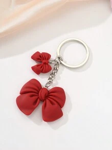 1pc Polyresin Bowknot Keychain, Suitable For Bags And Daily Use