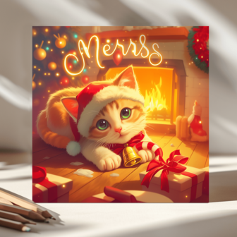 1 PC Cute Christmas Cat Coloring Book, Sweet Cake Theme With Thickened Paper And 25 Pages, Upgraded Version And Original Coloring Book Adult Soothing Stress Filling Book A Gift For Festivals, Thanksgiving, Christmas, Birthdays And Parties