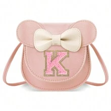 Toddler Girls' Wallet, Cute Bow Wallet/Crossbody Bag/Shoulder Bag, Personalized Glitter Coin Purse, Birthday/Christmas Gift For 1-8 Years Old Girls