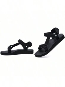Women's Original Sports Fashion Sandals Hiking Sandals With Arch Support Yoga Mat Insole Outdoor Beach River Hiking Sandals - 黑色 - 查看 3
