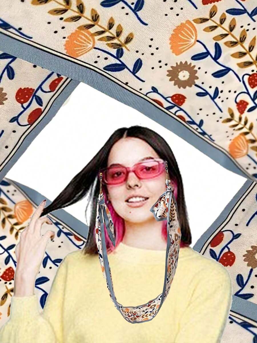 1 chiếc khăn quàng cổ phong cách Bohemian, dây đeo kính chống trượt, dây treo khẩu trang, dây đeo kính đa năng, dây chống trượt cho kính (Có thể có sự khác biệt nhỏ về màu sắc giữa hình ảnh và sản phẩm thực tế, nhưng điều đó không ảnh hưởng đến công dụng của sản phẩm) - Nhiều màu - Xem 1