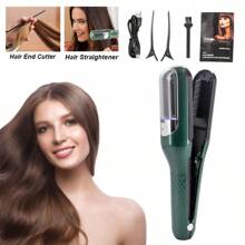Recortadora de cabello profesional de extremos lisos, Plancha de cabello 2 en 1, Recortadora inalámbrica de puntas abiertas, Alisador de cabello para mujeres, Batería de 500mAh