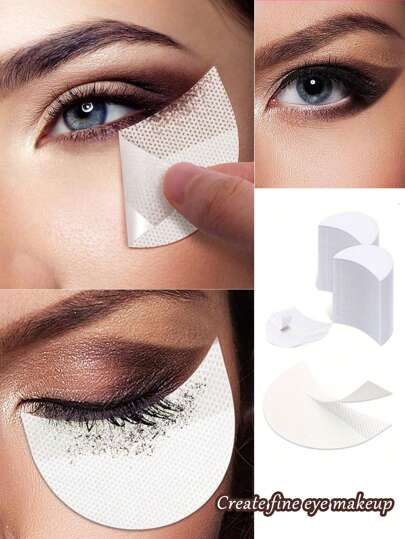 30pcs Makeup Eyeshadow Isolating Pads, One-Time-Use Non-Woven Mats For False Eyelash Extension, Makeup Tools, Eyeline Tape, Makeup Remover Pad, Eyeshadow Template, Eyeshadow Pad, Non-Woven Eyeline Cream Protective Film, Non-Woven False Eyelash Extension Tools, Suitable For Women And Girls, Breathable Eye Makeup Tools,Makeup,Cheap,Room Decor,Vanity,Travel,Bedroom,Makeup Accessories,Eyelash Curler