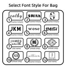 Borsa da viaggio personalizzata per uomini damigiani, regalo per la Festa del papà, matrimonio, compleanno, marito, nonno - Bianco - Visualizzare 10