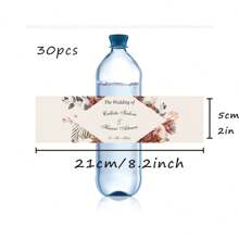 30 Pcs Custom Water Bottle Labels Stickers Self Adhesive Candy Wrap Bridal Shower Decor Personalized Text,Christmas,Wedding Essentials,Festive Calendar ,Bachelorette Party Favors, Personalized Wedding Favors - Multicolor - View 22