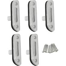HOHOBLA 5PC Roof Marker Lights LED Clear Amber For Kenworth T680 T770 T880, Peterbilt 569 Heavy Trucks Cab Roof Marker Lights - Silver - View 5