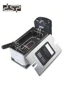 DSP elektrisk nedsänkt fritös Avtagbar korg Justerbart temperaturlock med visningsfönster Rostfritt stål 3.0L 2000 Watt - EU E typkontakt (220-240V) - Visa 8