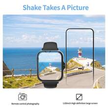 Smartwatch, Multi-Functional Sports Smartwatch, Wireless Calls/Wireless Music, SMS Reminder, Sedentary Reminder And Customizable Dial Wallpaper And Multiple Sports Modes. Compatible With Android And IOS Phones.Unisex