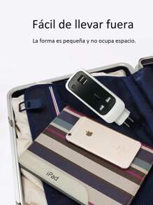 Regleta de Alimentación,Extensor de salida,Regleta De Enchufes Toma 3 en 1, toma portátil, 2USB y 1 tomas , 110V, 750W,para oficina, mesita de noche, viaje - Tipo de Enchufe A USA (110-127V) - Ver 5