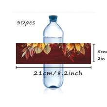 30 Pcs Custom Water Bottle Labels Stickers Self Adhesive Candy Wrap Bridal Shower Decor Personalized Text